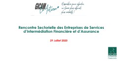 Le GICAM face aux services d'intermédiation financières et d'assurances