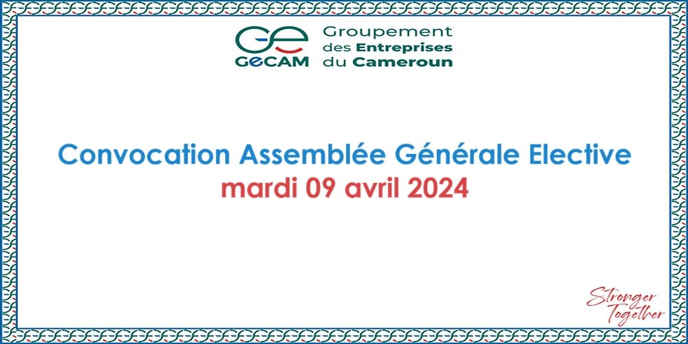 Convocation Assemblée Générale Elective (AGE) mardi 09 avril 2024